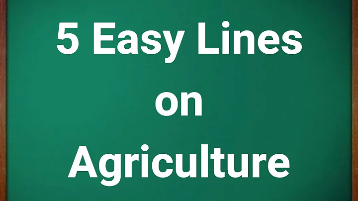 5 Lines on Agriculture in English || 5 Lines Essay on Agriculture - DayDayNews