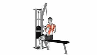 Cable Straight Back Seated High Row Reverse grip | Gym workout | Sobkyfitness
