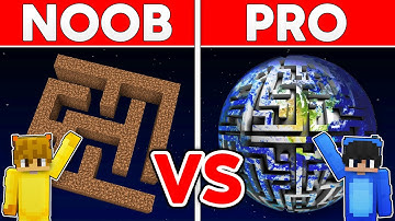 NOOB vs HACKER: I Cheated in a Planet Maze Build Challenge!