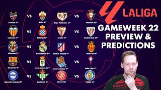 Pratinjau dan Prediksi Saya untuk Pekan ke-22 La Liga!