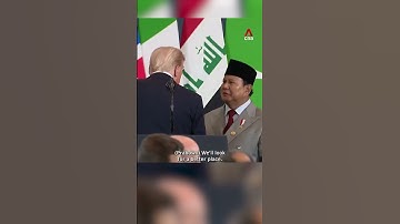 Presiden Indonesia, Prabowo, tertangkap kamera meminta Trump bertemu dengan putranya, Eric, dalam momen 