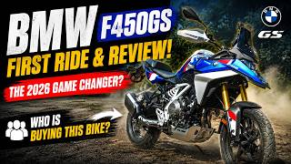 2026 BMW F 450 GS First ride Review   4K