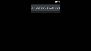 Who started ￼World War II ￼