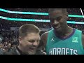 MARVIN WILLIAMS after HORNETS WIN vs. Pistons!