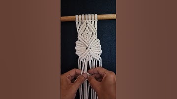 Macramé wall hanging 4mm pure cotton rope #macramé #macrametutorial #diy #macramewallhanging