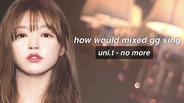 how would MIXED GG sing - NO MORE by UNI.T