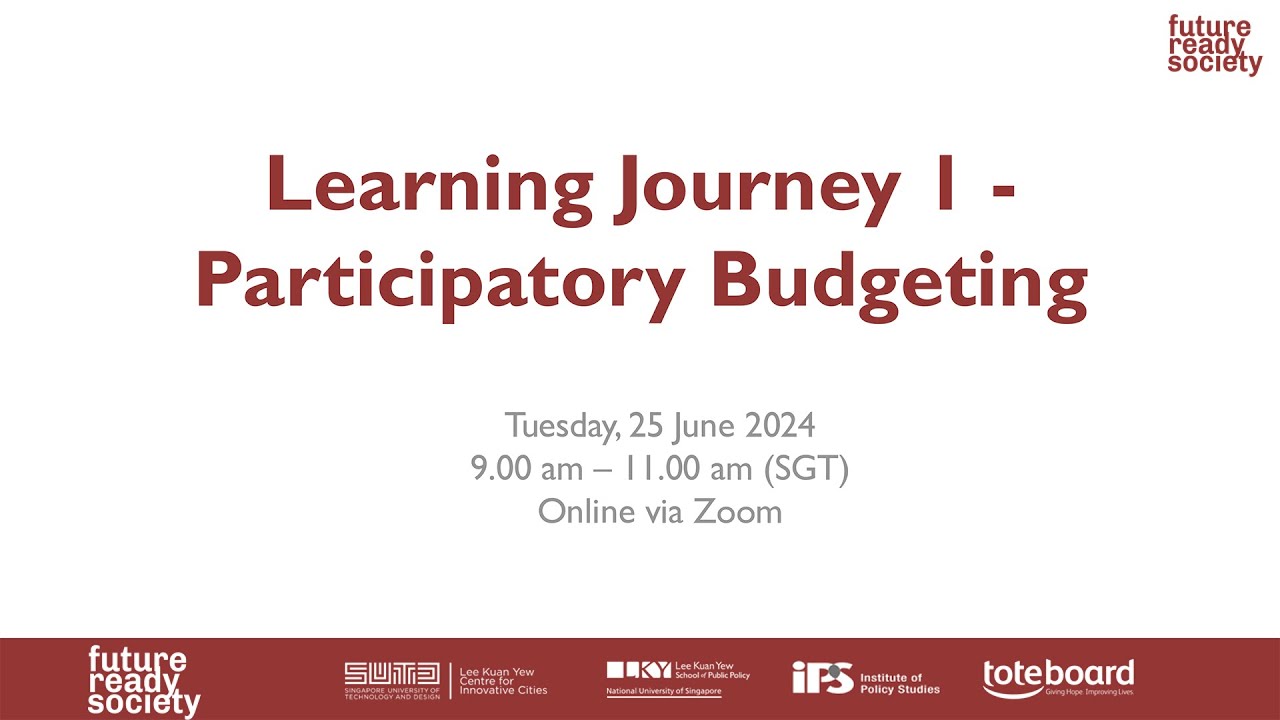 Learning Journey 1 – Participatory Budgeting