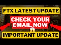 FTX Important Crypto Distribution Update ✅ | FTX Latest Update