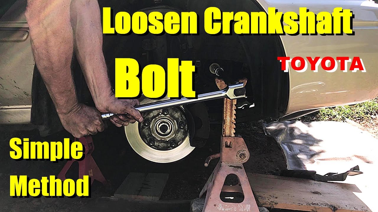 Remove CRANKSHAFT BOLT *EASY NO Bump Crank or Power Tools Needed