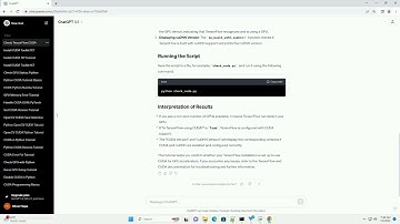 python tensorflow check cuda