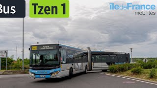 Trajet a bord de la ligne T ZEN 1 entre Corbeil Essonnes et Lieusaint - Moissy