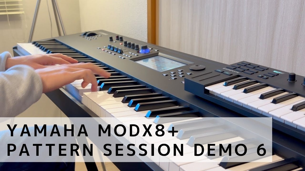 Yamaha MODX8+ Pattern Session Demo 6