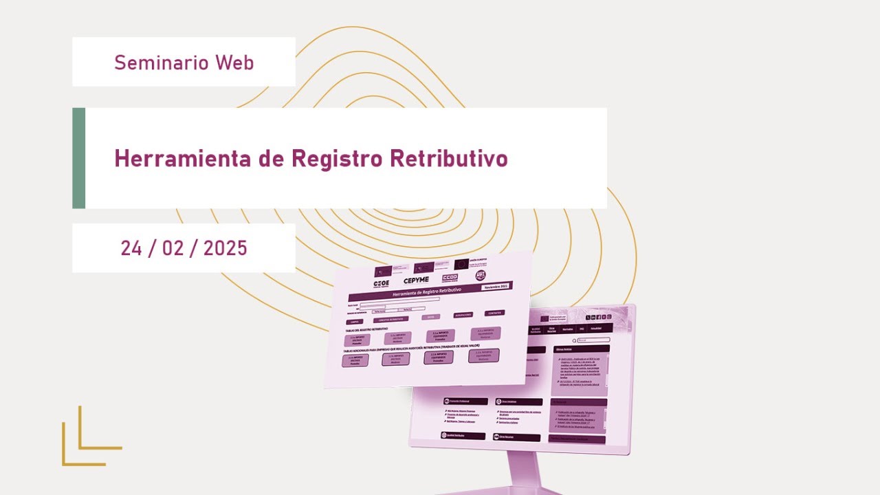 Seminario web sobre la herramienta de registro retributivo