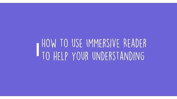 A guide to using Assignments and Immersive Reader in Glow Teams (for Pupils)