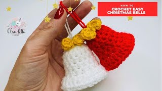 картинка: Вязать крючком простые рождественские колокольчики