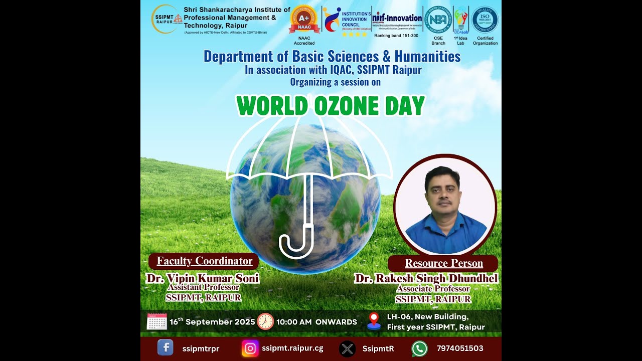 Spread awareness about protecting our ozone layer and sustaining life on Earth.