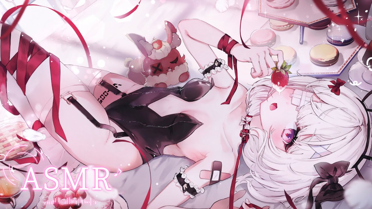 【ASMR/3dio】 Bunny Licking❤️‍🩹 Ear licking / Ear Eating / Talking