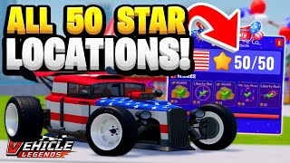 Download Lagu All 50 STAR LOCATIONS In Vehicle Legends! MP3