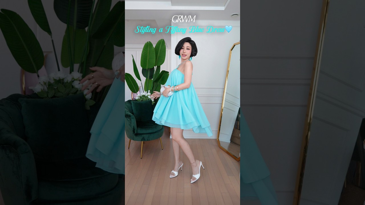 [GRWM] 40세 어른여자의 민트코어 여름 휴가룩 어떤데?🩵 #grwm #beauty #makeup #fashion #ootd #glam #outfitideas #shorts