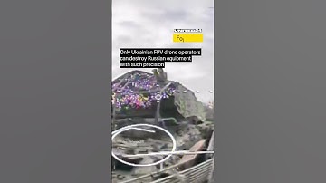 Ukrainian Drone Operators Precisely Attacked Russian Armored Vehicle #warinukraine