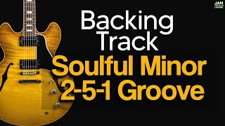 Smooth Jazz Guitar Backing Track Minor 2-5-1 Groove Practice Jam