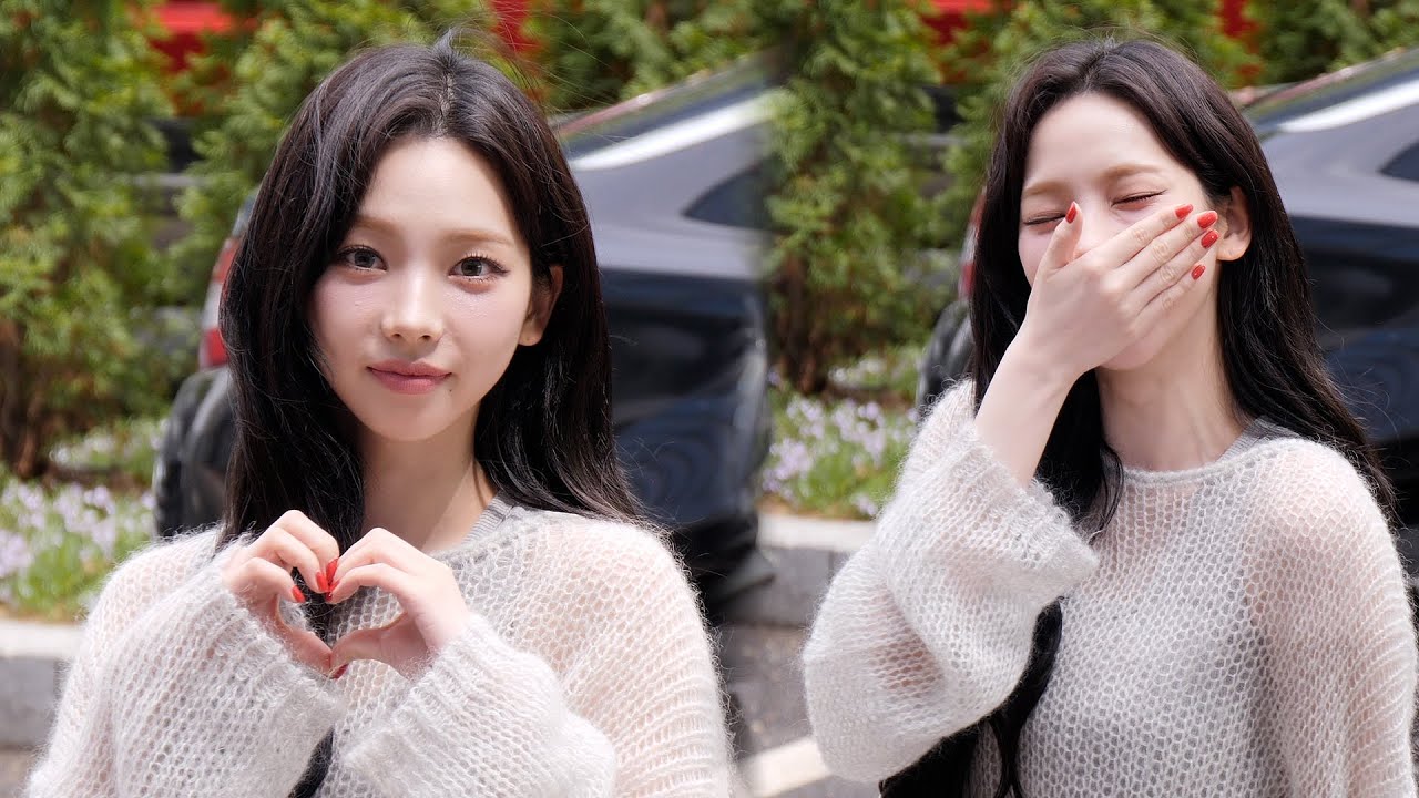 에스파 카리나 '사방에서 본명 외쳐서 빵터진 유지민 MC' (aespa KARINA)｜싱크로유 출근길 240416