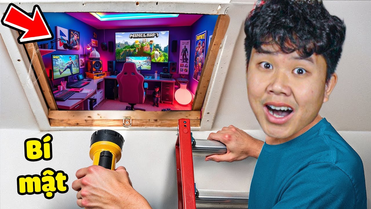 bqThanh Vlog Làm Căn Phòng Bí Mật Trên Mái Nhà Trốn Việc Chỉ Ăn Và Chơi