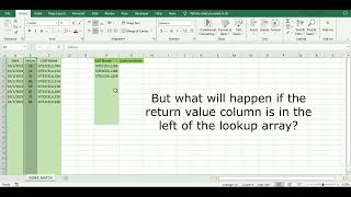 INDEX with MATCH function