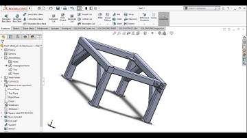 SOLIDWORKS WELDMENT TUTORIAL STRACTURAL MEMBER,GUSSET,END CAP,TRIM EXTEND.