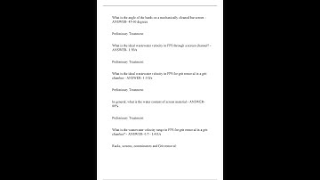 WASTEWATER TREATMENT OPERATOR CERTIFICATION EXAM ACTUAL EXAM 200 QUESTIONS AND CORRECT DETAILED ANSW