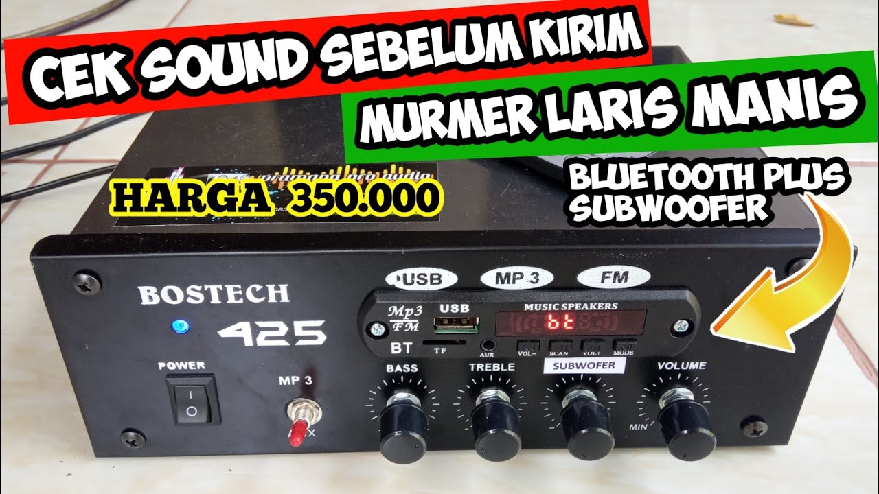 CEK SOUND Amplifier Rumahan Sebelum KIRIM!!! | LARIS MANIS