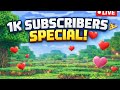 “Writing Subscribers Names in Minecraft 🪧 | 1K Special LIVE 🔴”