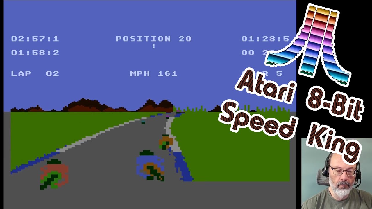 Atari 8-Bit Game Play, Speed King - YouTube
