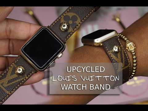 EP. 03] How to make a Louis Vuitton apple watch strap from an old bag 