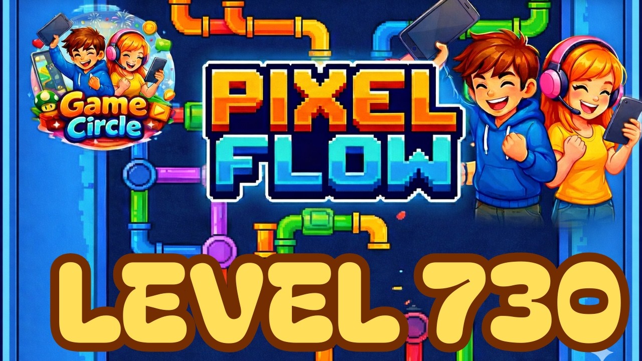 Pixel flow©  - Level 730 - solution - walkthrough
