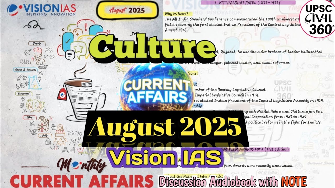 Culture | Vision IAS August 2025 Monthly Current Affairs | UPSC GS1 ...