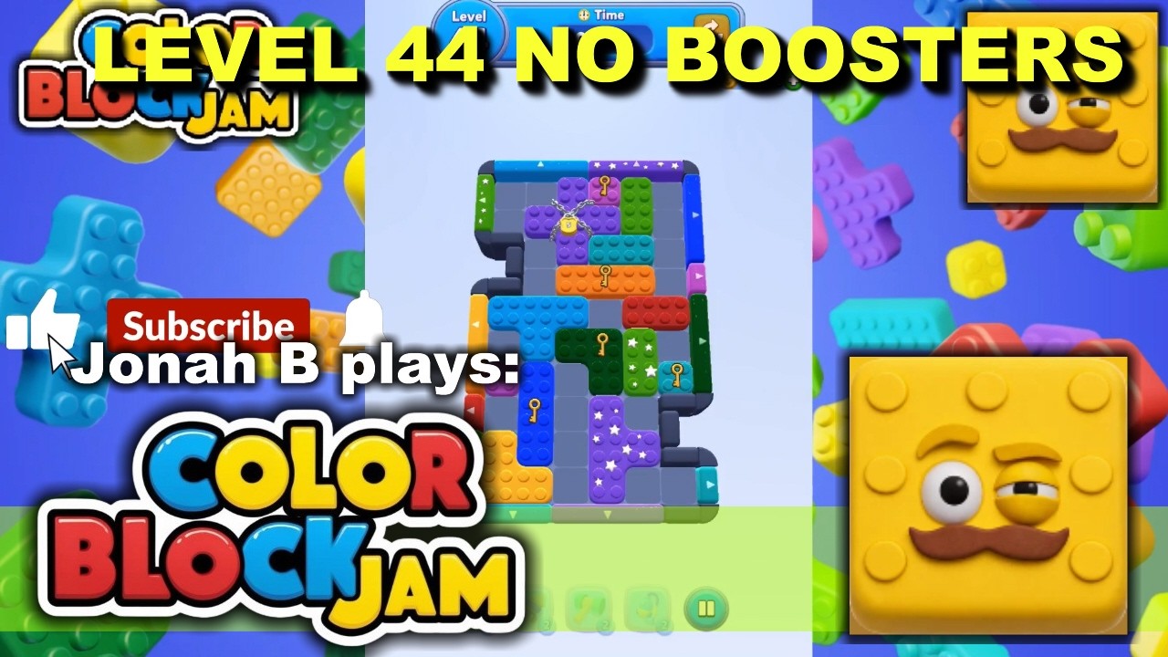 Color Block Jam Level 44 No Boosters - YouTube