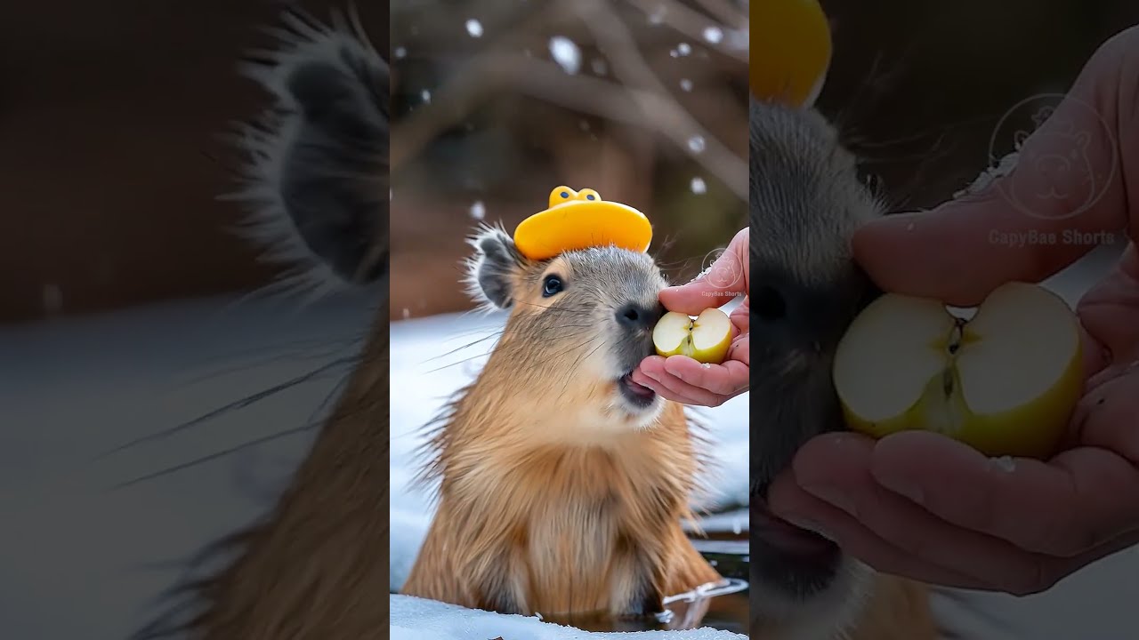 He Only Moved For Food Capybara Shorts