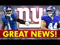 The NY Giants Just Got GREAT NEWS!