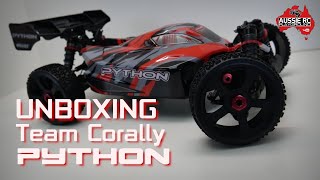 Famous Unboxing: Team Corally Python 6S 1/8 Scale Buggy Wealth