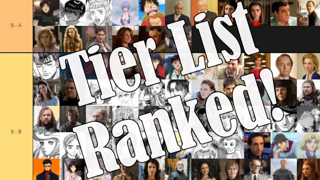 Ranking All of the S Tier Characters - KyleEntertainment All-Time Character Tier List!