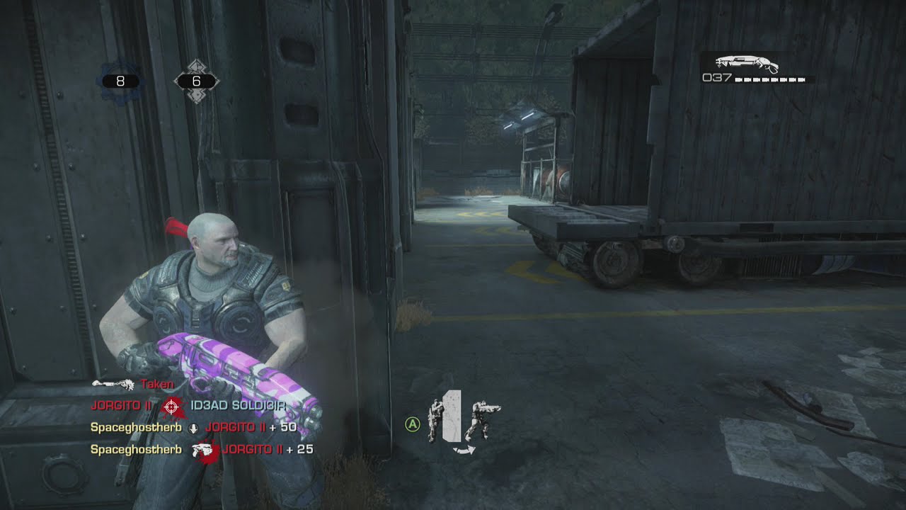 Adam Fenix Gameplay on Fuel Depot Gears Of War Ultimate Edition