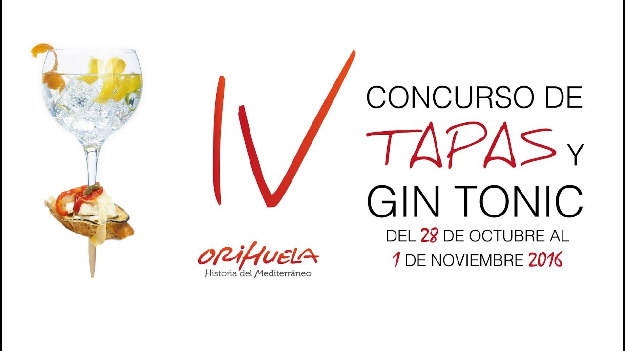 IV CONCURSO DE TAPAS Y GIN TONIC ORIHUELA HISTORIA DEL MEDITERRÁNEO