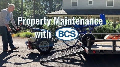 Property Maintenance with the BCS Utility Trailer, Log Splitter, and Pressure Washer