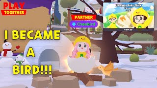 I AM FINALLY A BIRD!! (Cheeping Baby Chick Package) Play Together Game screenshot 2