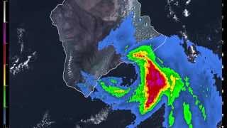 Hurricane Iselle Hawaii Radar and Satellite Loop