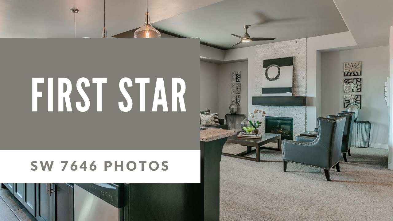 Sherwin Williams First Star | Greige/Gray Paint Color | Interior Home Photos