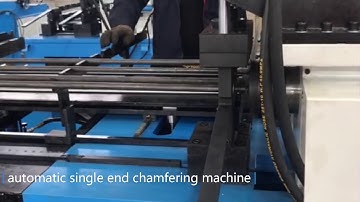 automatic pipe bar single end chamfering machine