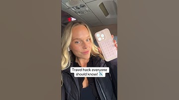 Travel hack everyone should know ✈️ #travelhack #airplanehack #iphonehack
