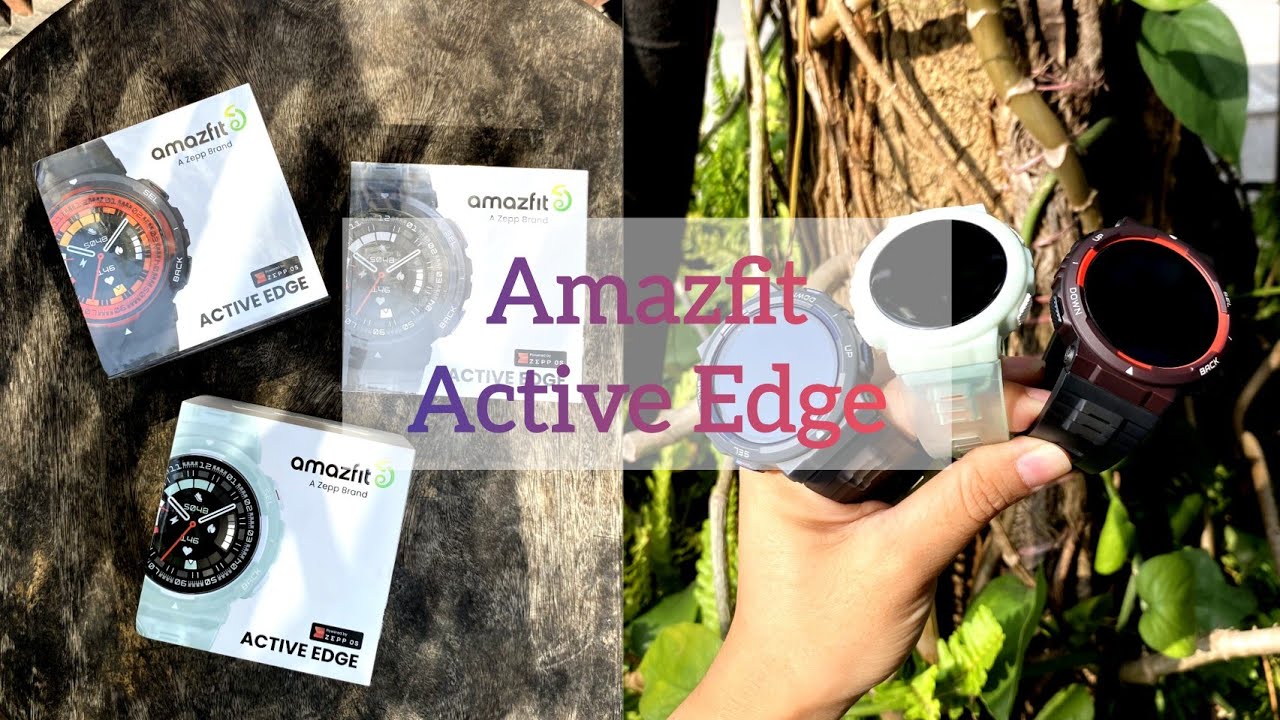 Amazfit Active Edge, Lava Black, Midnight Pulse, Mint Green